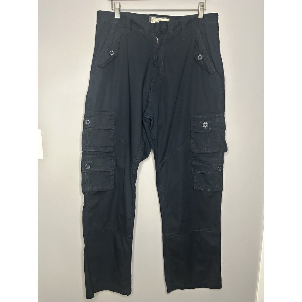 I-FE APPAREL Cargo Pants Men's 34x30 Blue Straight Utility Military Outdoors